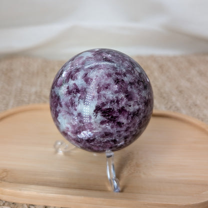 Lepidolith Kugel mit Mica [LP]