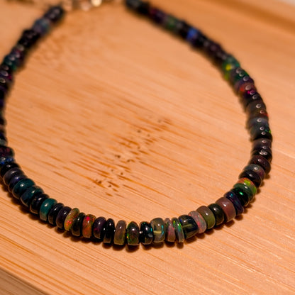 Opal Armband Linse / Scheibe 4 mm
