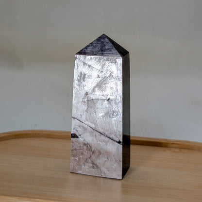 Gem Lepidolith / lila Mica Turm [C]