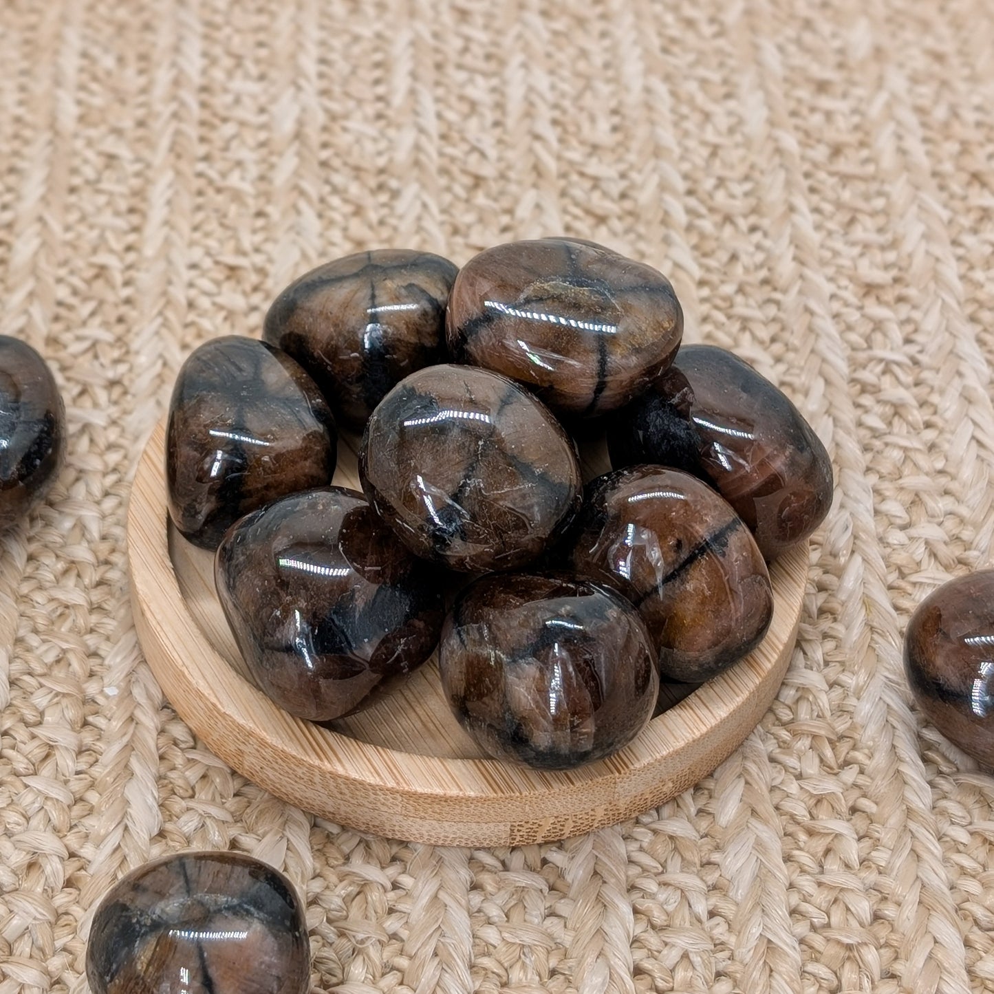 HQ Chiastolith Trommelstein