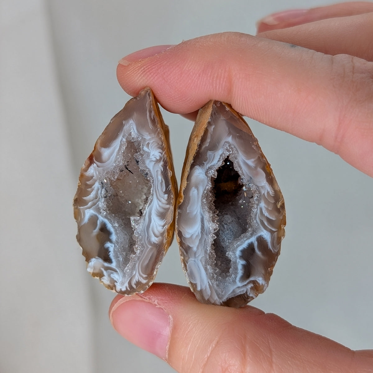 Druzy Achat Geode (Paar) [L]