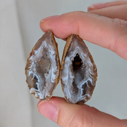 Druzy Achat Geode (Paar) [L]