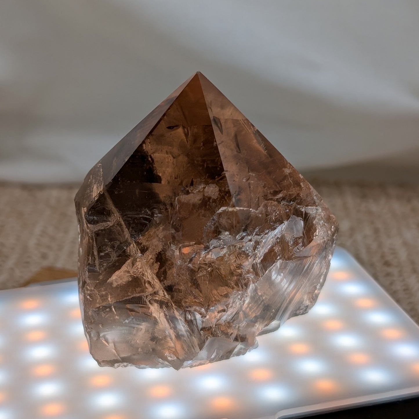 Rauchquarz Spitze / Anschliff [RK]