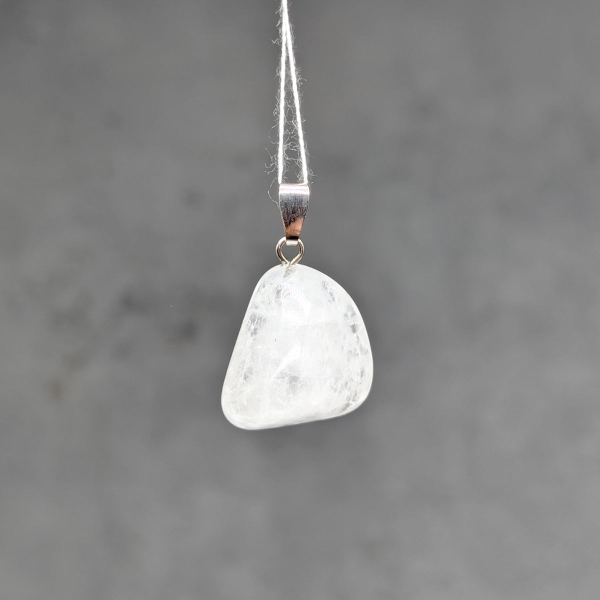 Milchquarz Kettenanhänger, 925er Silber [M]