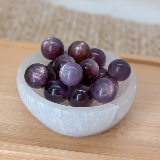 Gem Lepidolith Kugeln klein