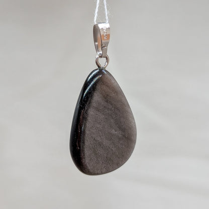 Silber Obsidian Kettenanhänger [B]
