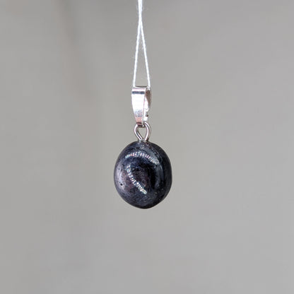 Rubin Kettenanhänger, Silber [B]
