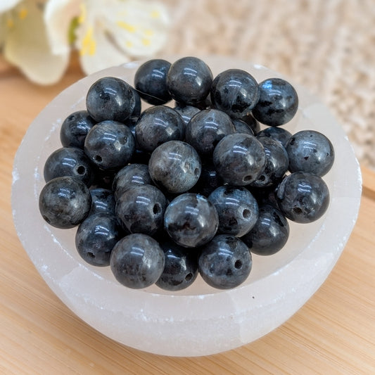 Larvikit Perlen 8 mm