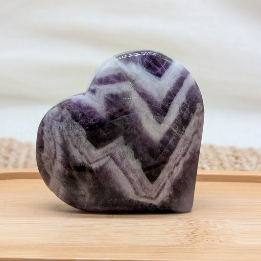 Chevron Amethyst Herz