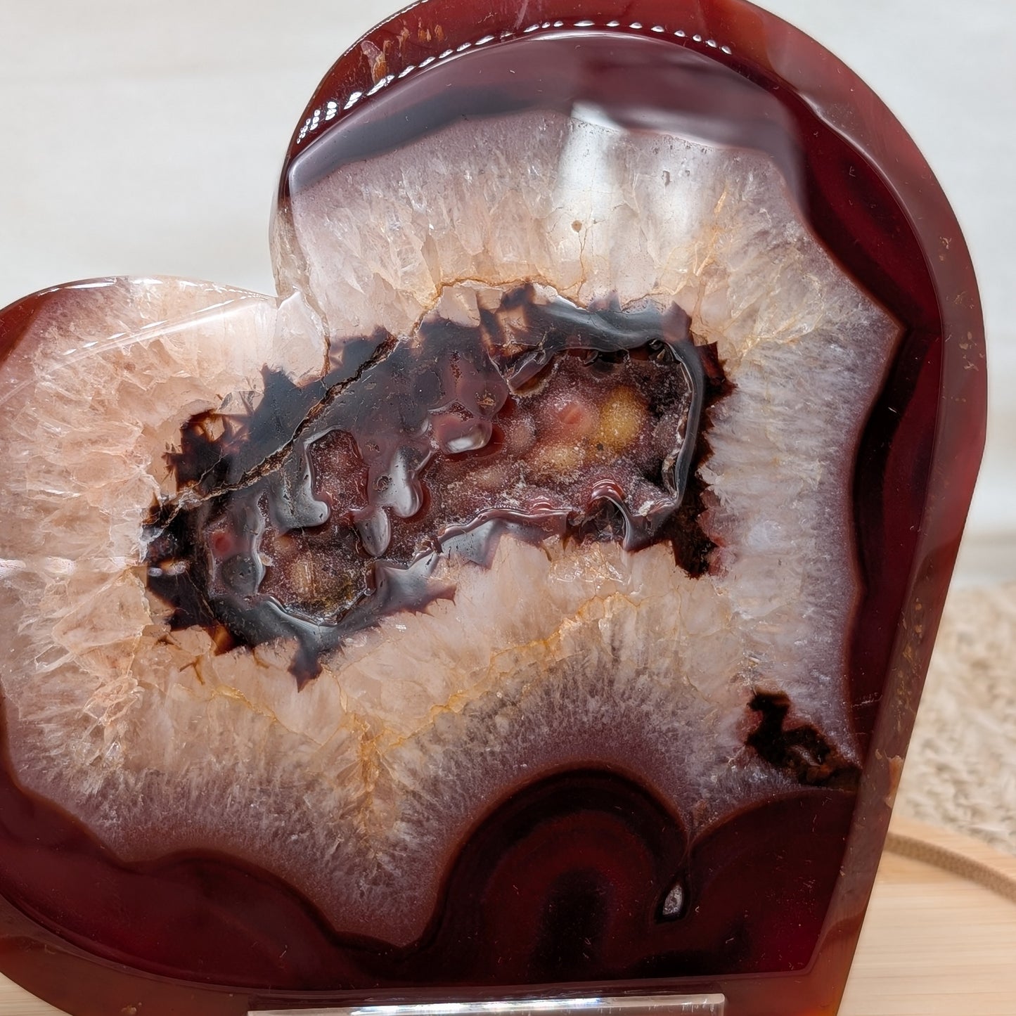 XL Druzy Karneol Herz [HK]