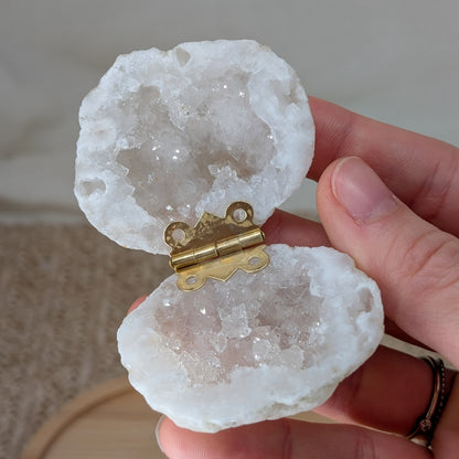 Kleine Quarzgeoden Schatulle