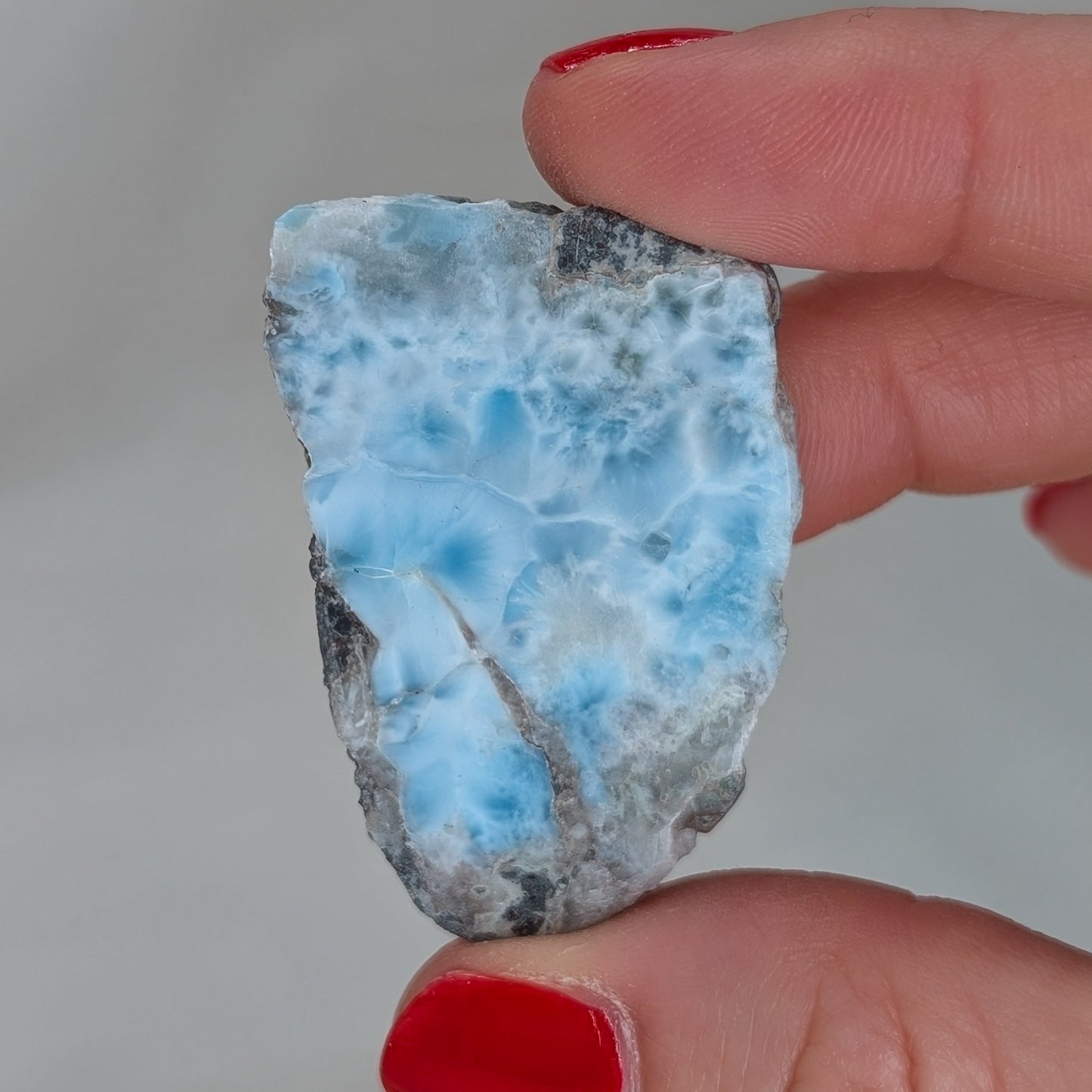 Larimar Anschliff / Rohstein [AZ]