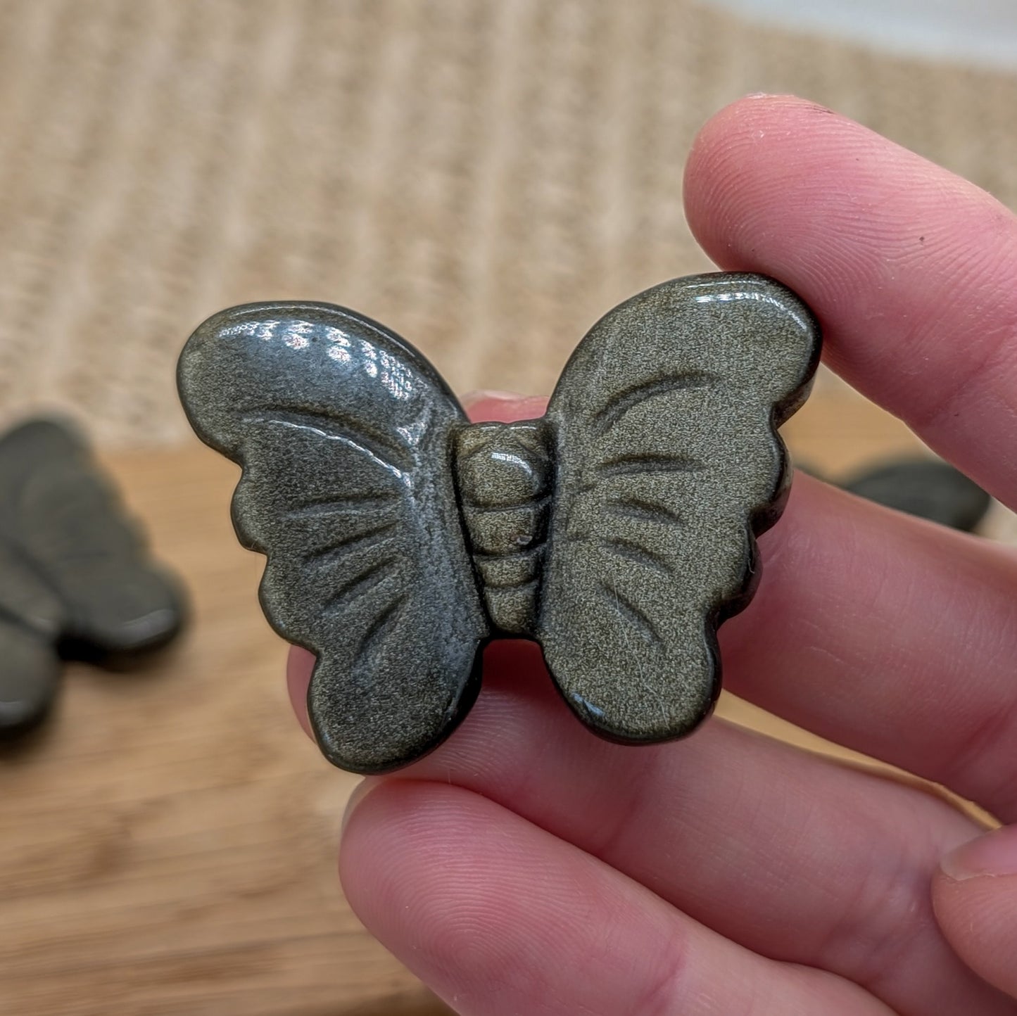 Gold Obsidian Schmetterling