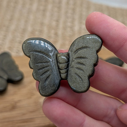 Gold Obsidian Schmetterling