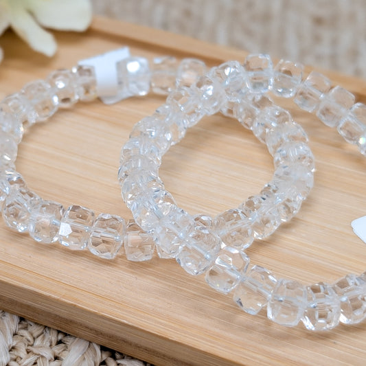 Bergkristall Armband facettiert 8 mm