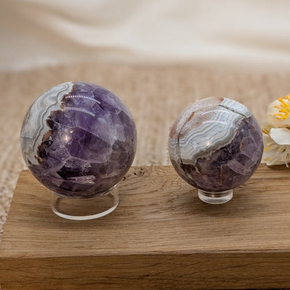 Crazy Lace Amethyst Kugel [A+B]