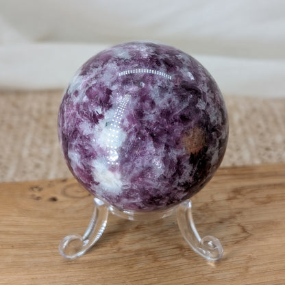 Lepidolith Kugel mit Mica [TT]