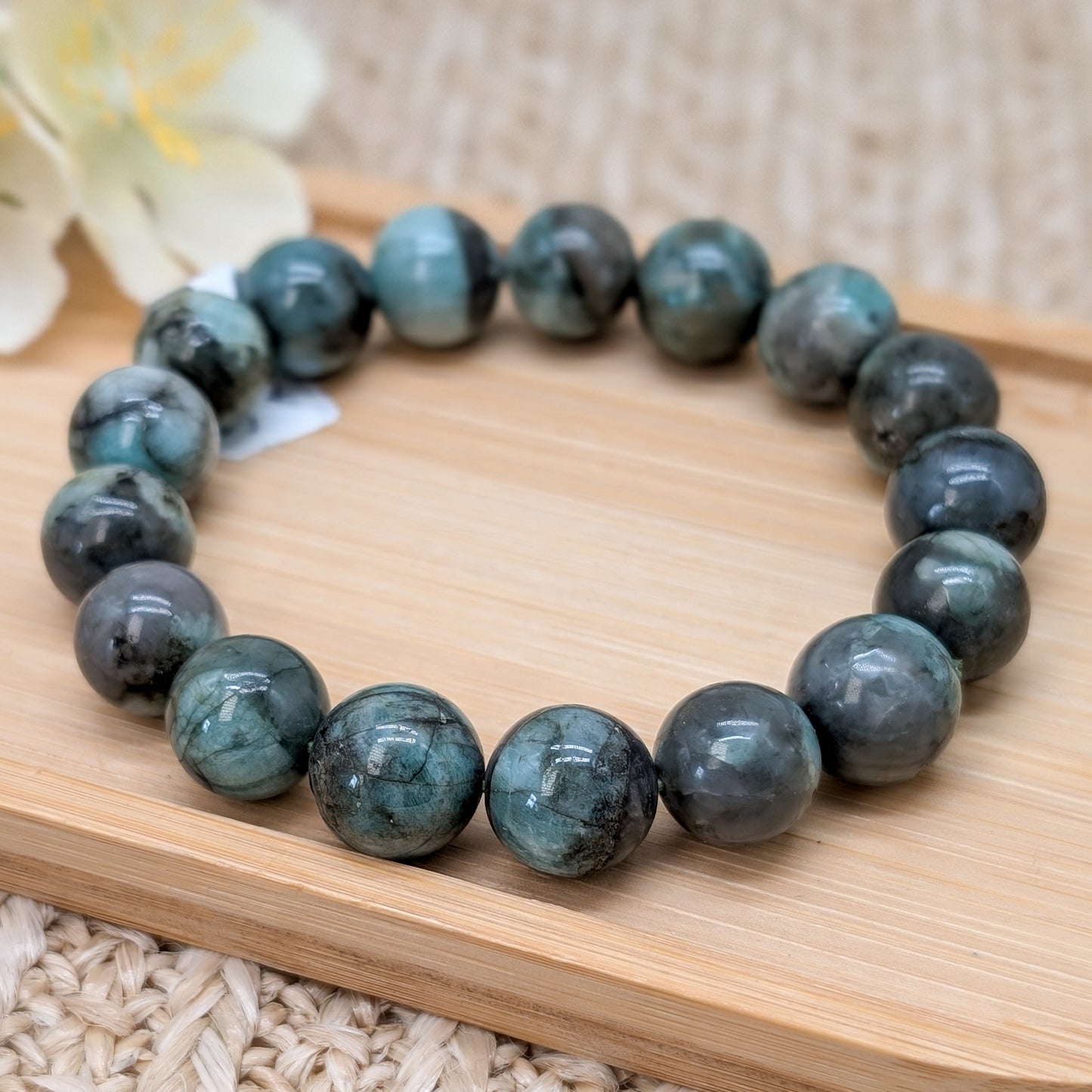 Smaragd Armband 12,5 mm