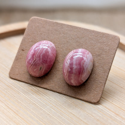 Rhodochrosit Ohrstecker