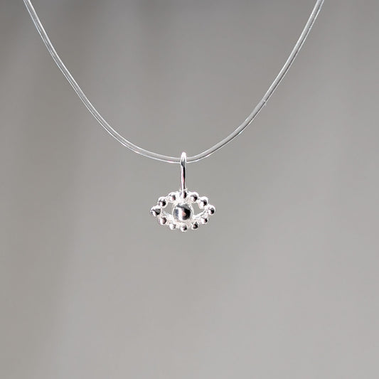Evil Eye Kettenanhänger, 925er Silber