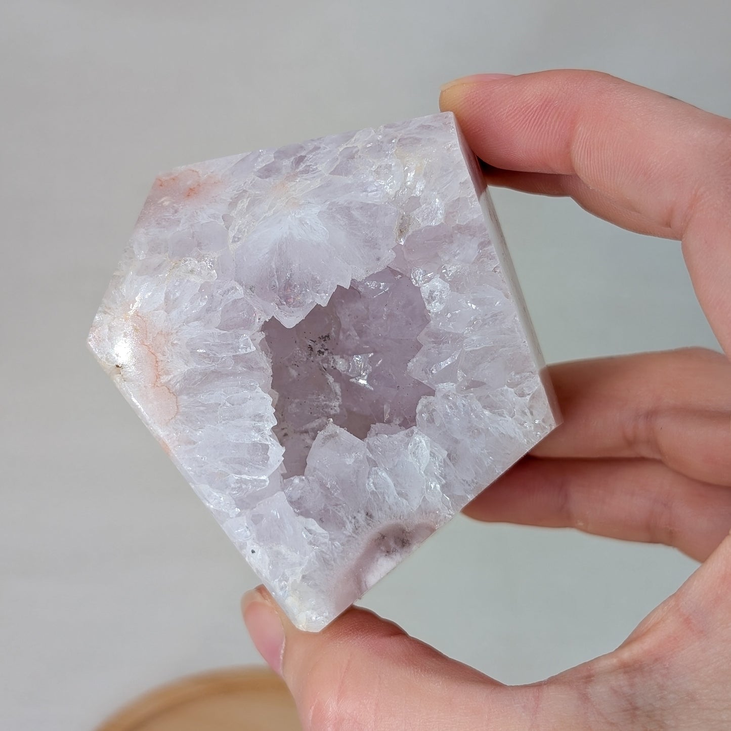 Druzy Pink Amethyst / Blumenachat Freiform [PC]