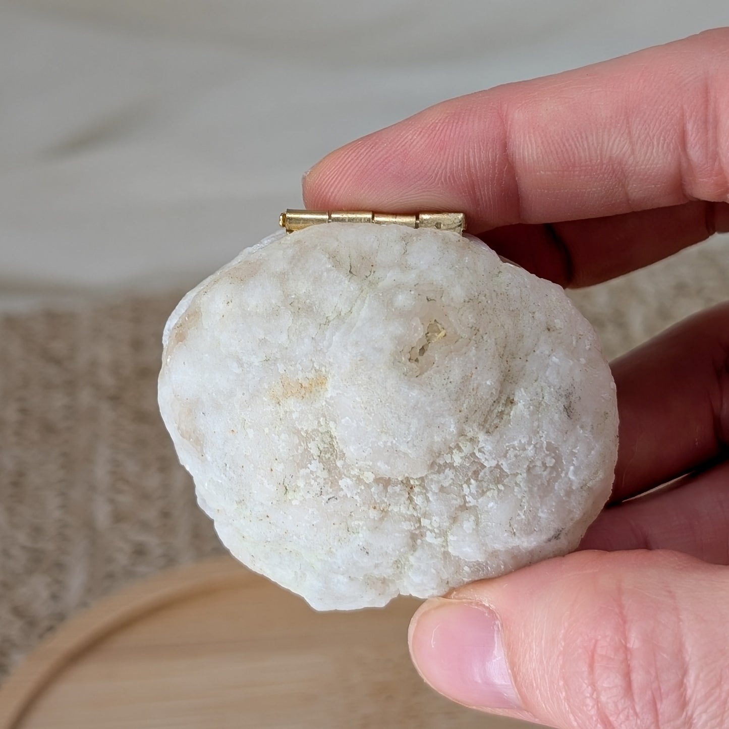 Kleine Quarzgeoden Schatulle