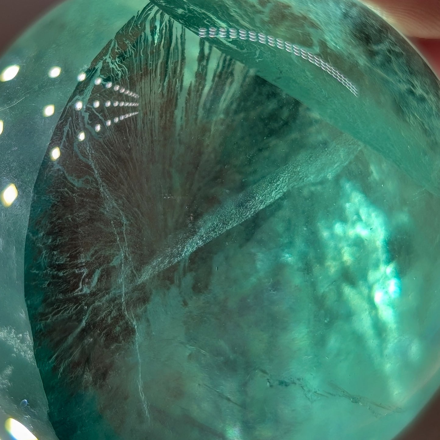 Grüne HQ Fluorit Kugel [A]