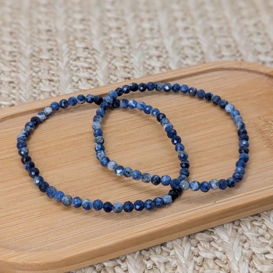 Sodalith Armband facettiert 4mm