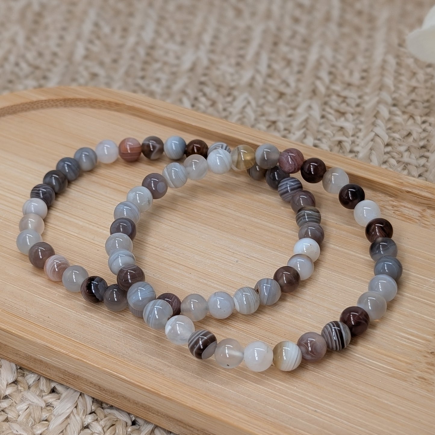 Botswana Achat Armband 6mm