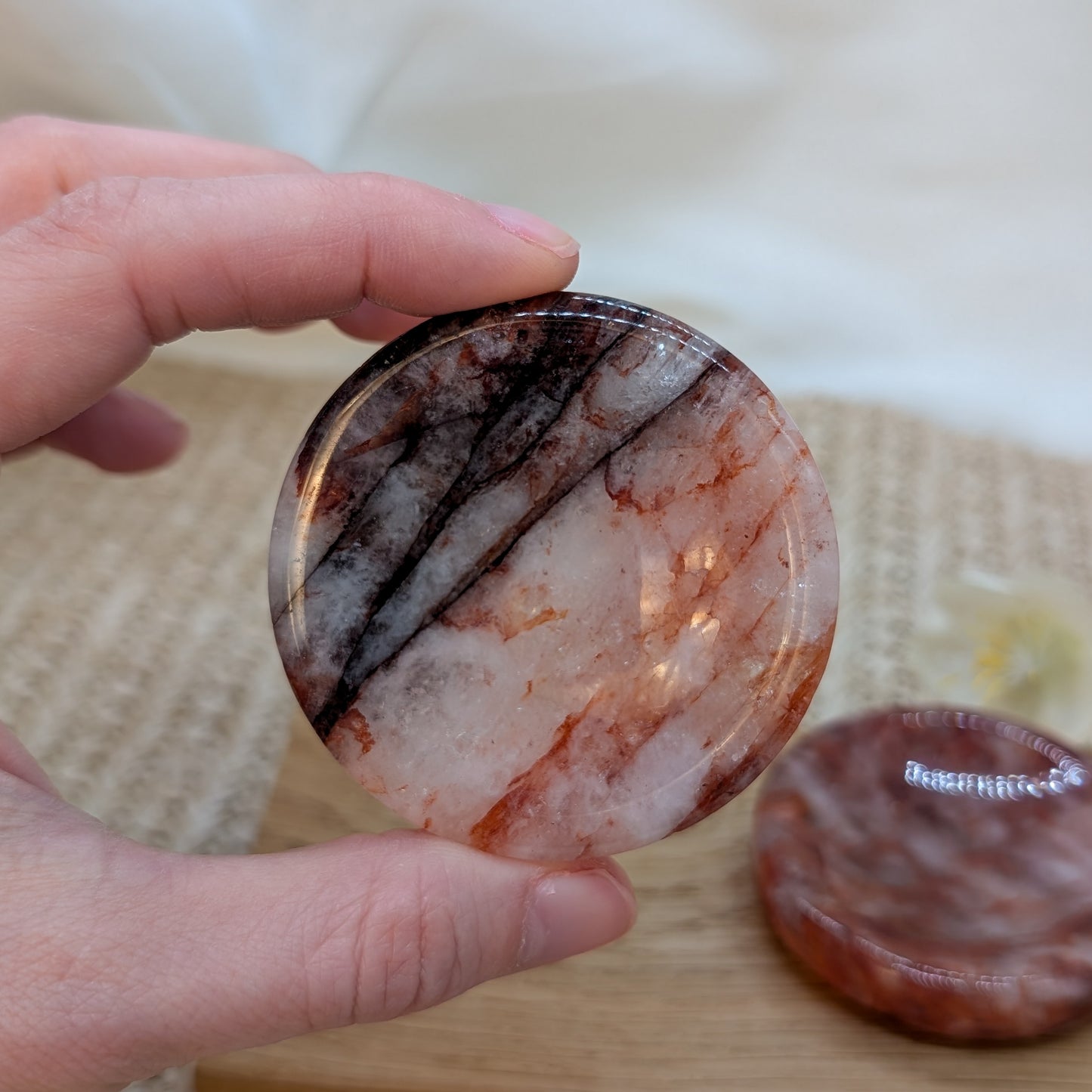 Kleine Feuerquarz Schale [A+B]