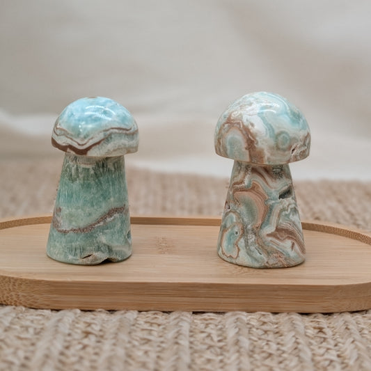 Blauer Aragonit Pilz [A+B]