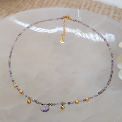 Amethyst Halskette mit Anhänger