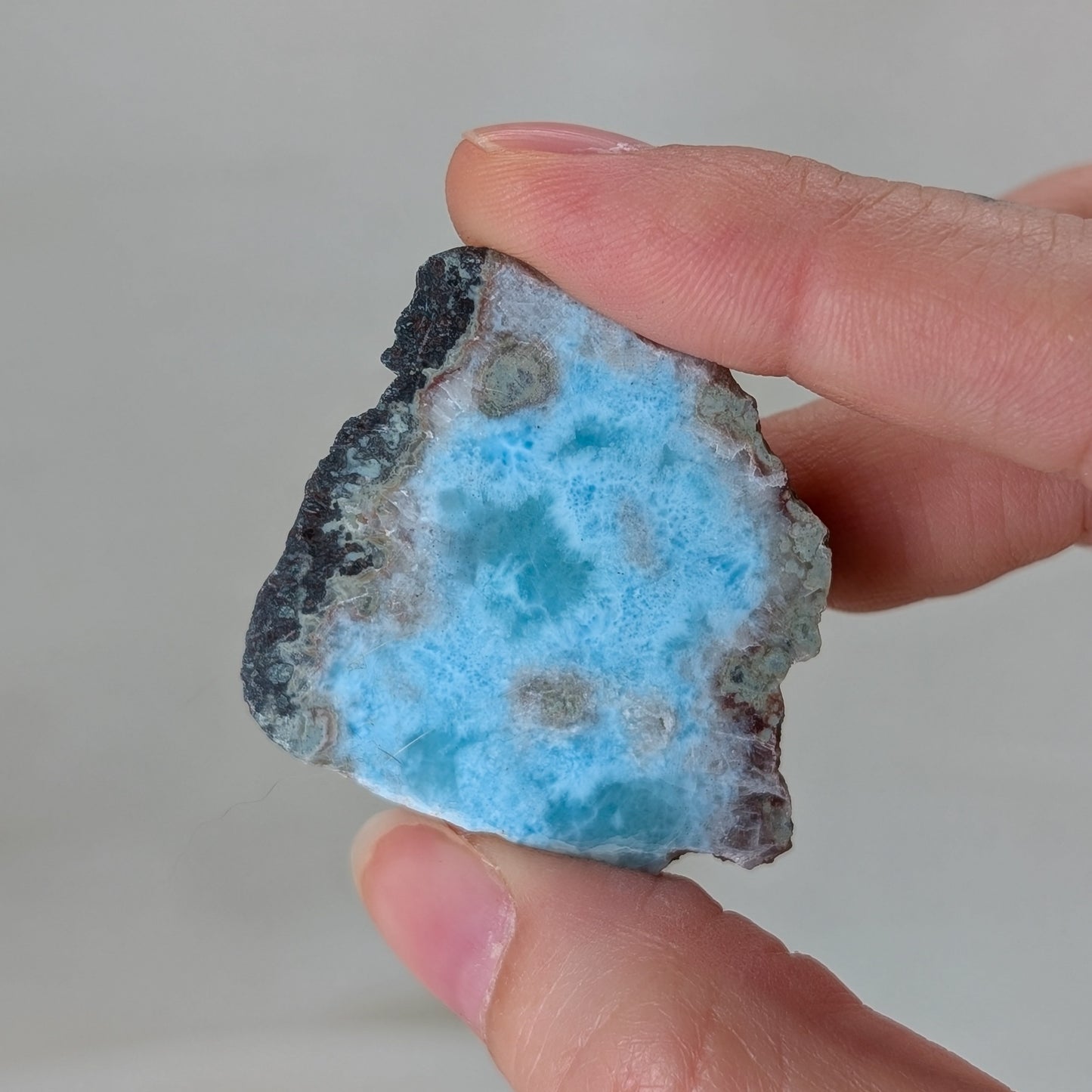 Larimar Anschliff / Rohstein [BM]