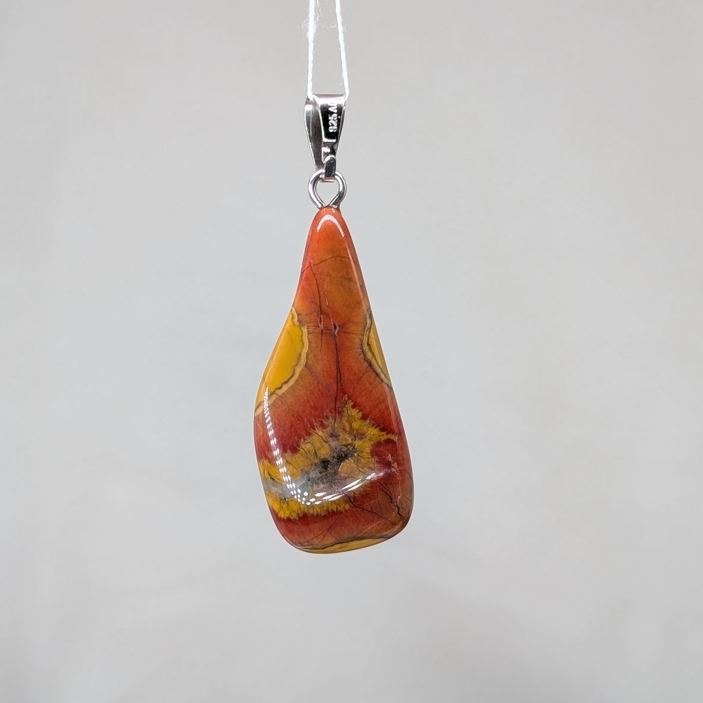 Poppyjaspis Kettenanhänger, 925er Silber [J]