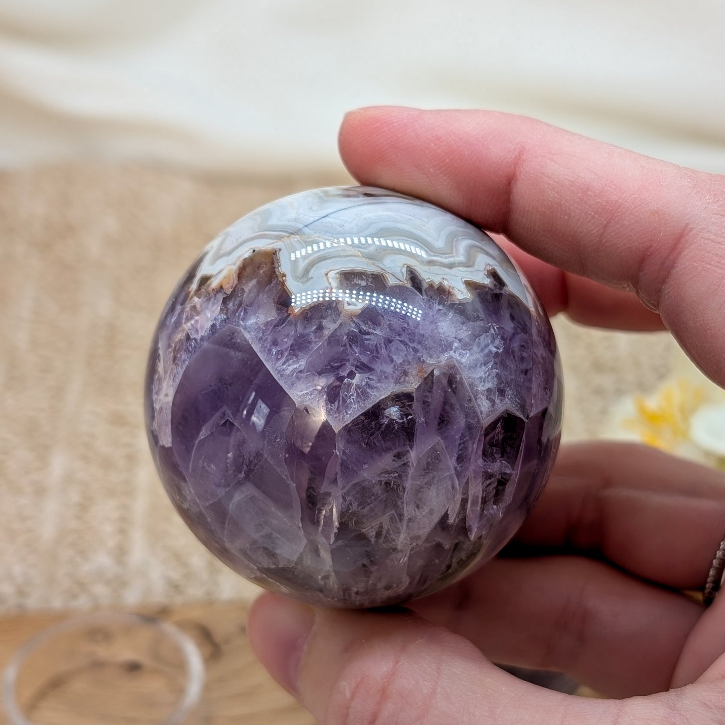 Crazy Lace Amethyst Kugel [A+B]
