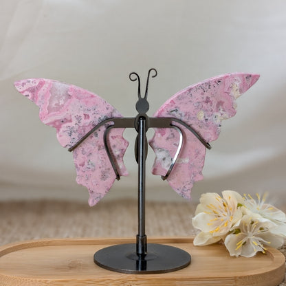 Rosa Rhodonit Schmetterling [A]