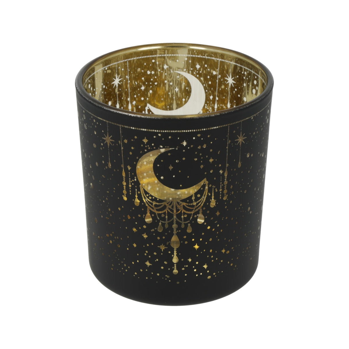 Teelicht Mond metallic